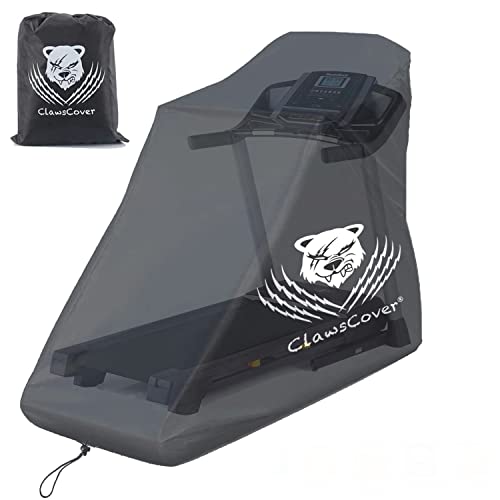 ClawsCover Treadmill Cover Waterproof Dustproof Running Machine Cover Exercise Workout Equipment Protective with Windproof Drawstring and Air Vents for Home Gym Indoor Outdoor