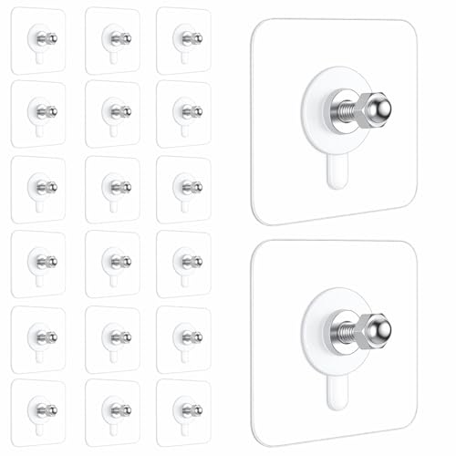 JIALTO Wall Hooks for Hanging Strong, Adhesive Hooks for Wall Heavy Duty, Wall hangings, Kitchen Accessories Items, Sticky Photo Frame Hangers (Pack o