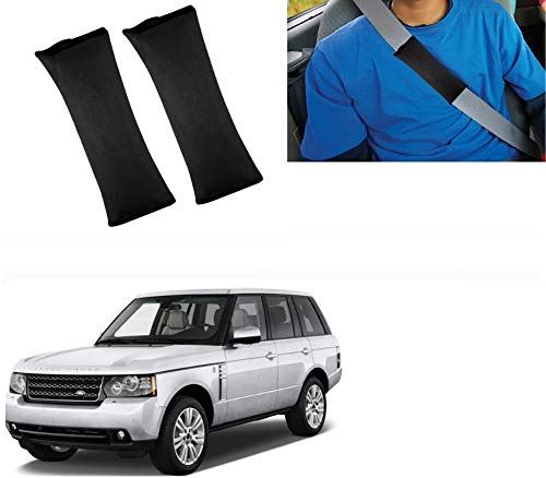 Auto Pearl Seat Belt Cushion, Pack Of 2, Black For Range Rover Sport