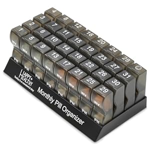 Maandelijkse pillenorganizer – Am/Pm dagelijkse pillenorganizer, 32 compartimenten voor elke dag, pillendispenser en dispenserhouder die je helpt je leven te organiseren, perfect voor supplementen en
