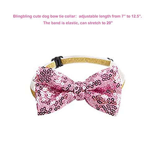 Dog Birthday Bandana Hat Scarf Set, Dog Birthday Party Supplies Dog Bandana Hat Scarfs Happy Birthday Banner with Cute Dog Bow Tie Collar Boy Girl Puppy Birthday Hat Scarf classic plaid design (Pink)