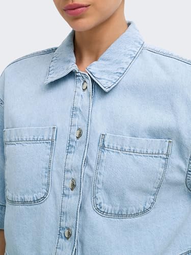 Onlcleo Life Ss Crop DNM Shirt PIM Noos – Ansicht 3