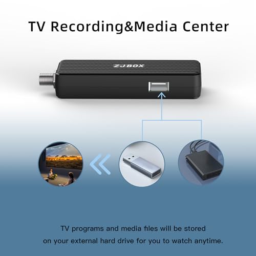 image for ZJBOX Digital Converter Box for TV,Newest 1080P ATSC tv Tuner Box with