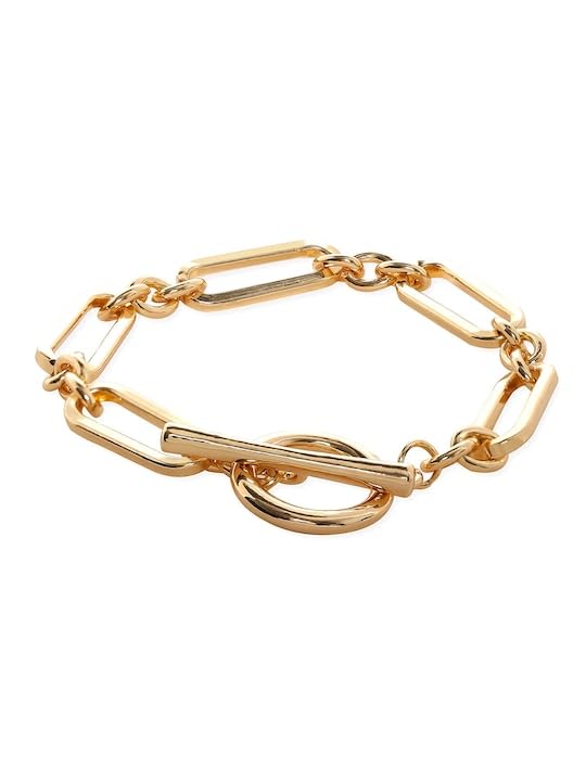 Rubans Voguish 22K Gold-Plated Link Bracelet (B0D73TMK8G) Amazon Price History, Amazon Price Tracker