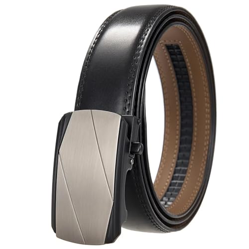 Men's Metal Automatic Buckle Leather Belt Suitable For Business Casual Belt4