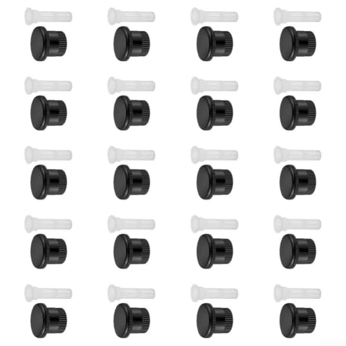 Compatibile con il kit di ugelli spray Hunter, inclusi coperchi e filtri per sistemi di irrigazione da giardino all'aperto, parti in plastica bianca e nera per un controllo efficiente dell'acqua e