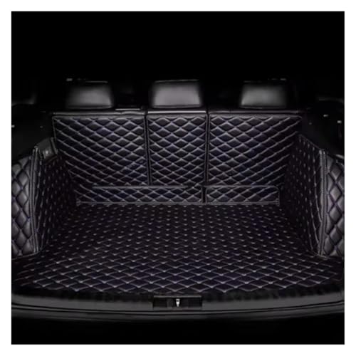 Tapis de coffre pour Audi Q7 7 places 2006 protection intégrale noir et beige