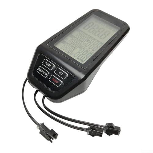 Monitor LCD de plástico ABS para bicicleta estática que muestra velocidad, tiempo, frecuencia cardíaca y calorías de manera eficiente