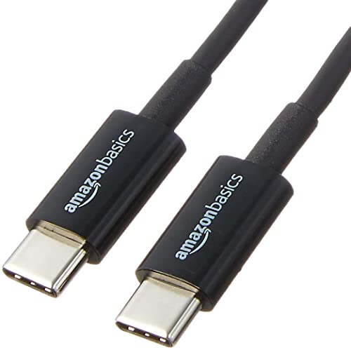 Amazon Basics Câble de Chargement Rapide USB-C vers USB-C 2.0, débit de 480 Mbit/s, certifié...