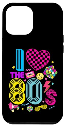 Coque pour iPhone 12 Pro Max I Love the 80's Retro 80's Costume Party Men Women Kids