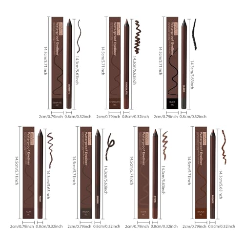 Waterproof Beachproof Gel Liner, Plum Eyeliner, 24 Hr Waterproof Eyeliner Duo Sharpenable Eyepencil miniatura 7