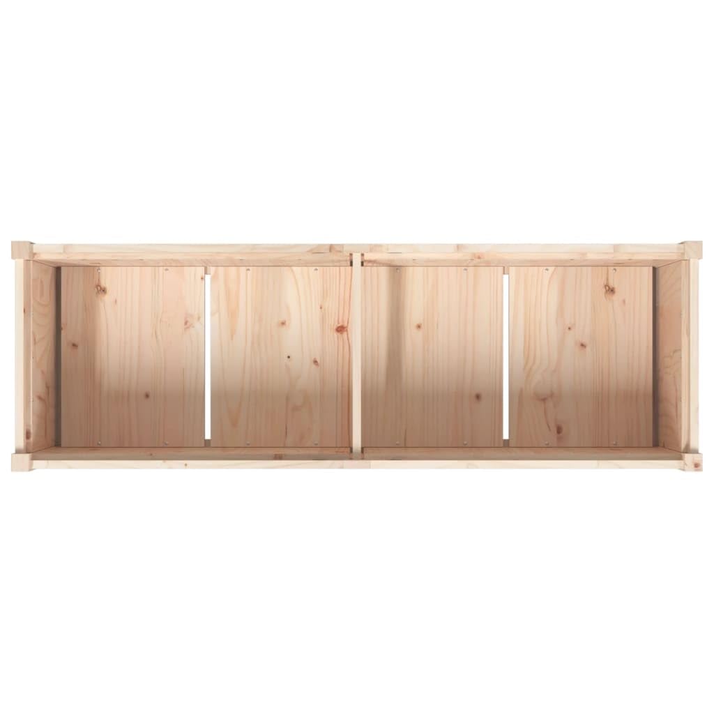 vidaXL Plantenbak 150x50x70 cm massief grenenhout