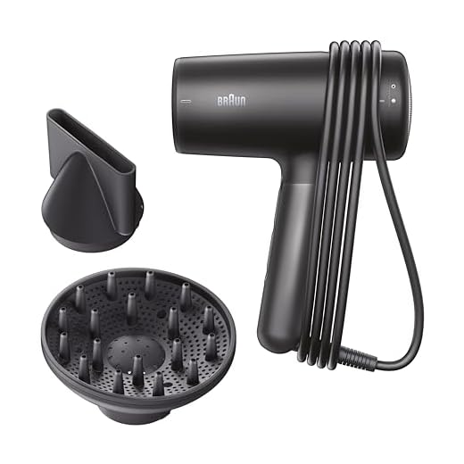 Secador de Cabello Braun HD4.2, Secador de alto rendimiento con difusor y boquilla concentradora, Tecnología super IONTEC antiencrespamiento, 3 ajustes de tempetatura y 3 velocidades, BRHD425E