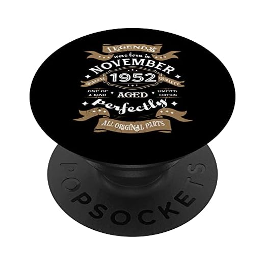 Leyendas nacieron en noviembre de 1952 regalo de cumpleaños PopSockets PopGrip Intercambiable