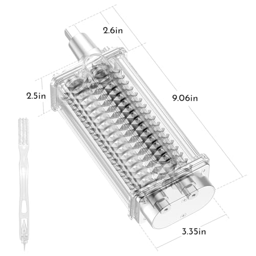 Meat Tenderizer for Kitchenaid Mixer, Kitchen Aid Meat Tenderizer Attachment for Kitchenaid Stand Mixer, Meat Tenderizer with Stainless Steel Gears by Gvode - Thumbnail 6