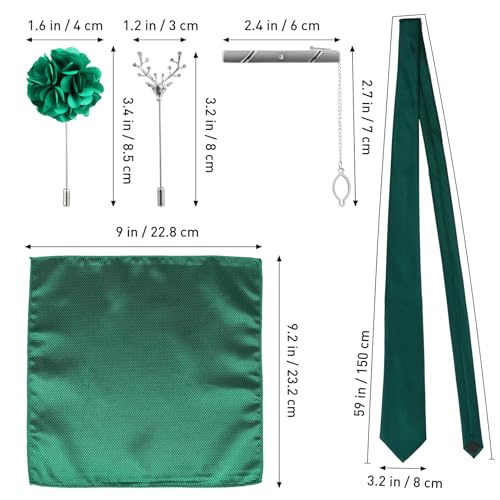 Conjunto de corbatas para hombre 5 piezas HANABASS miniatura 2