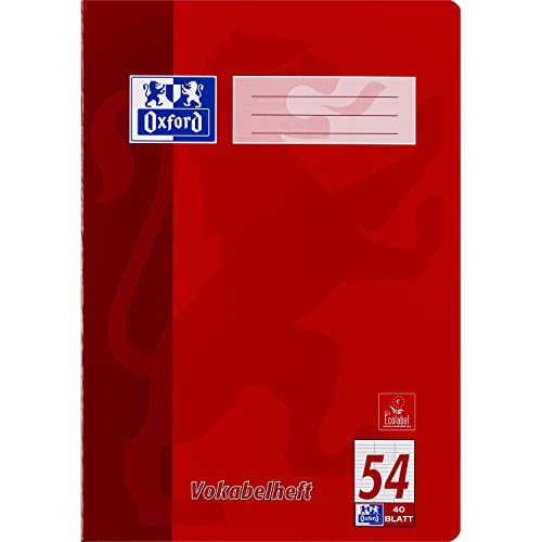Preisvergleich Produktbild Oxford 100050337 Vokabelheft LIN54 - A4, 40 Blatt, liniert