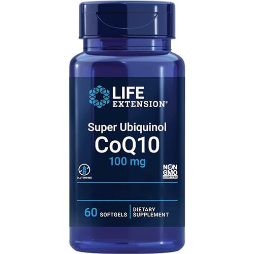 Life Extension, Super Ubiquinol, 100mg, Kaneka-Q10, 60 Capsules molles, Testé en Laboratoire, Sans Gluten, Sans Soja, Sans OGM