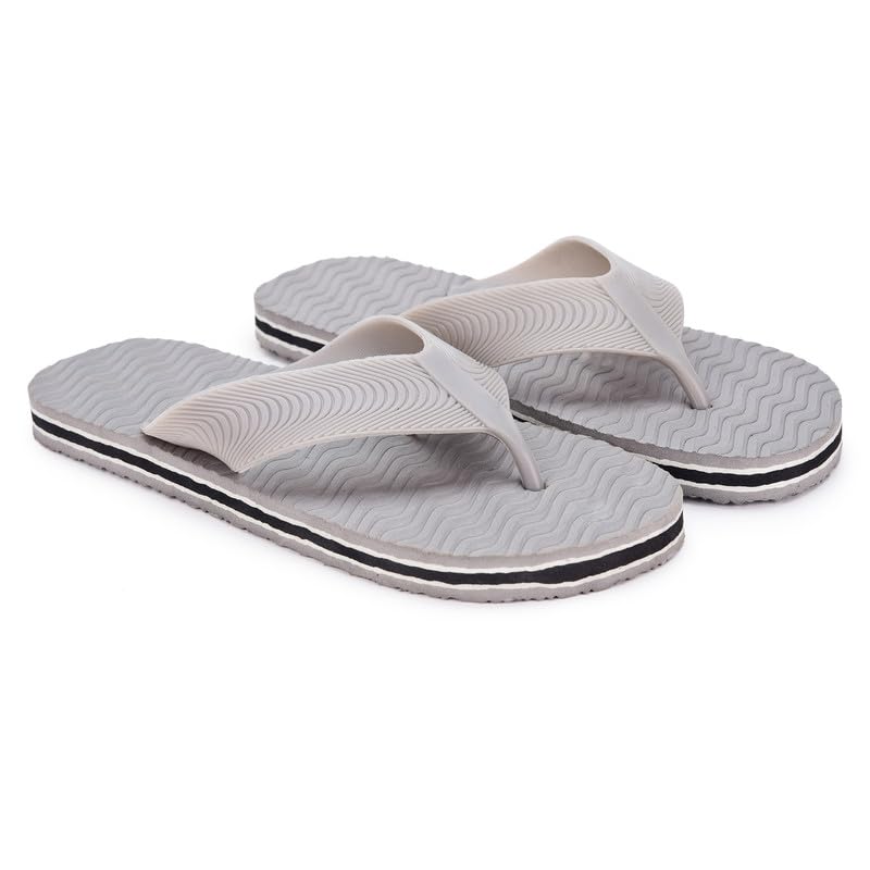 Image of Men's Hawaii Slippers Lightweight Comfortable Flip Flops for Men Soft Casual Bathroom Beach Outdoor Footwear Gents Slipper