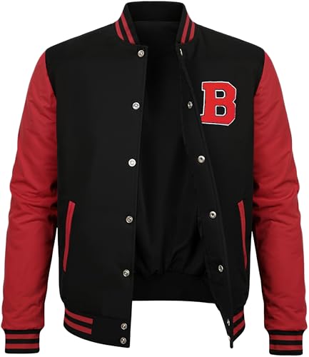 Image of Decrum Letterman Jacket Men - Casual High School Baseball Varsity Style Mens Bomber Jackets