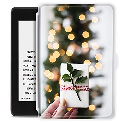 Funda Compatible Con Amazon Kindle Paperwhite De 6,8' (11.ª Generación 2021), Carcasa Delgada Con Encendido/Apagado Automático Para 2021 E-Reader Protector Cover - Patrón De Muestra De Hoja Verd