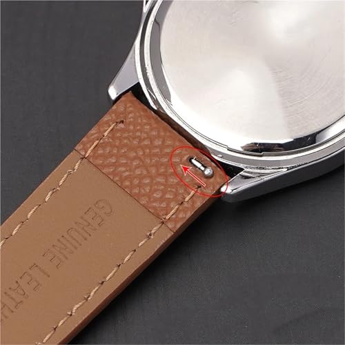 Bracelet de montre en cuir 18mm 20mm 22mm interchangeable facilement - 6