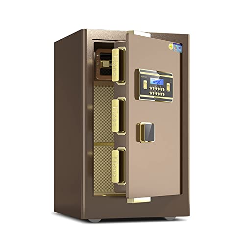 Safe Box, Fireproof Waterproof Safe Safe Box Security Safe Box Digital Cabinet Safe Steel Electronic Password Safe, Fireproof And Anti-theft Safety Cabinet ge Box, Flat Door Tamper Proof, For Ho