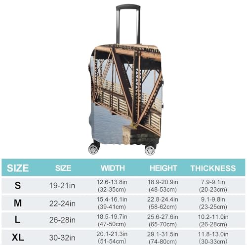 Tennessee River Bridge Luggage Covers Washable Travel Suitcase Cover Elastic Baggage Protector2