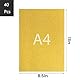 Wenrescry 40 Stück Glitzerpapier A4 Set – Buntes Glitterpapier zum Basteln und Gestalten, 20 Farben, 250g/m² Bastelpapier für Scrapbooking, Grußkarten und DIY-Projekte