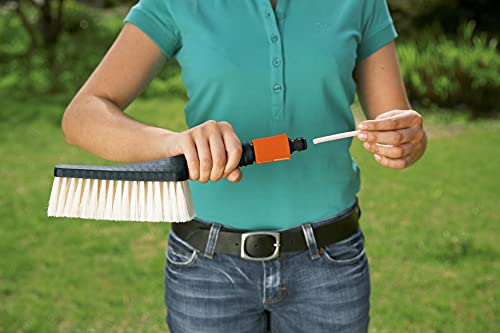 Gardena Handwaschbürste, groß: Handschrubber für schwer zugängliche Stellen, für empfindliche Oberflächen, stufenlose Regulierung (984-20)… – Ansicht 3