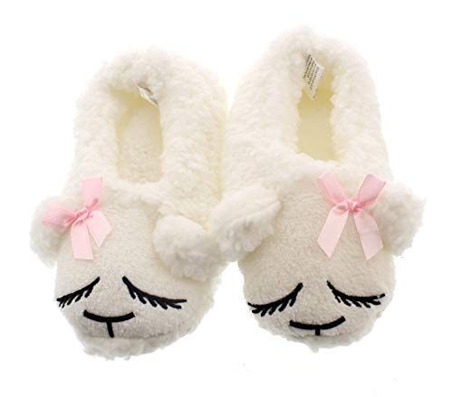 Novelty Kids Slippers for Girls Cute Animal Slippers Funny,Fuzzy Slipper Socks Sheep Little