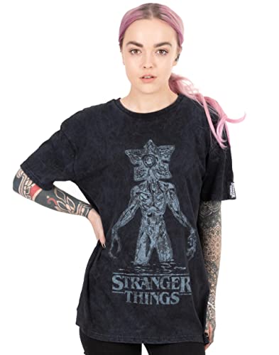 Amazon.com: Stranger Things T Shirt Womens Demogorgon Acid Wash