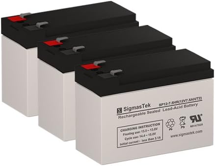 Razor EcoSmart Metro 12 Volt 7.5 AmpH Replacement Scooter Batteries - Set of 3