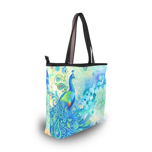 Image of Women Turtle Tote Bag Polyester Handbag Zippered Tote Bag Turtle Tote Purses,Summer Beach Tote Bag