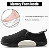 RockDove Men's Breathable Mesh Memory Foam Slipper with Nonslip Sole, Size 9 UK Men, Black #3