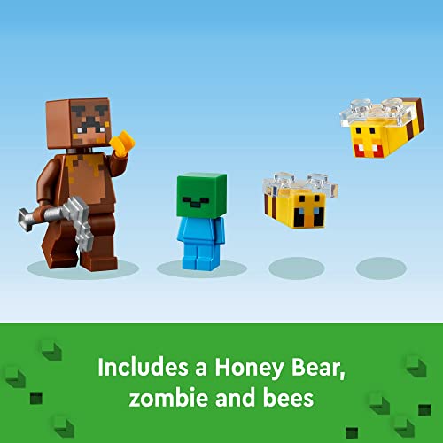 Lego 6425585 Minecraft The Bee Cottage Building Set - Construction Toy With Buildable House, Farm, Baby Zombie, And Animal Figures thumb #6