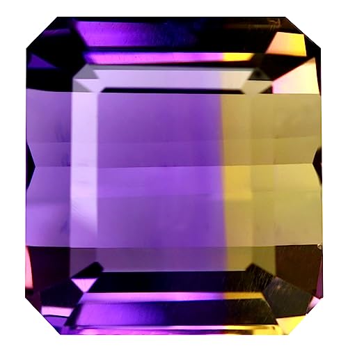 Amétrine naturelle du Brésil de 14.31 ct, une gemme bicolore rare taillée en octogone pour bijou