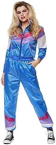 80s Blue Shell Suit Women's Costume - Image 3