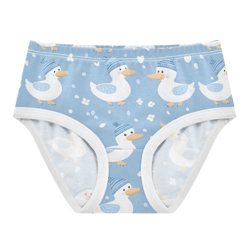 Ducks Wearing Hats Girls' Underwear Cotton Cute Girls Briefs Soft Toddler Underwear 2T