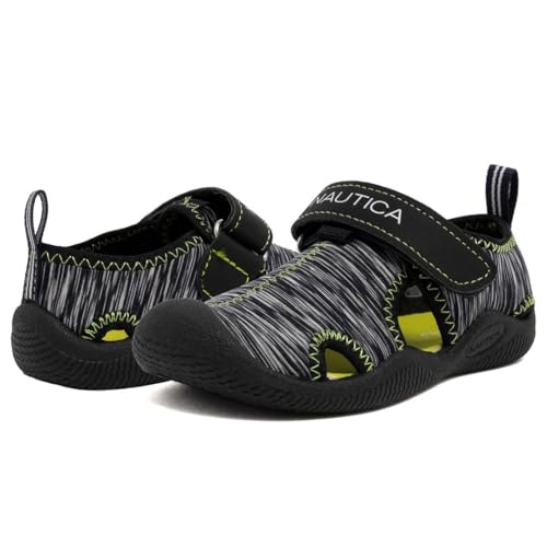 Image of Nautica Kids Water Shoes for Boys Girls Toddler Quick Dry Swim Shoes Aqua Socks Beach Pool Closed Toe Barefoot Summer Watershoes for Toddlers Size 5-12