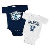 Two Feet Ahead Villanova Wildcats 2 Pack Baby Bodysuit Creeper Newborn Infants Officially Licensed (6 Months, Villanova Wildcats)
