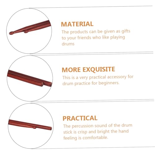 Baquetas de Madera para Percusión Marrón miniatura 4