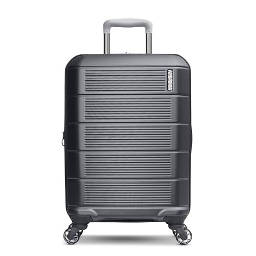 Image of American Tourister Stratum 2.0 Expandable Hardside Luggage with Spinner Wheels, Charcoal, 3-Piece Set (20 /24 /28)