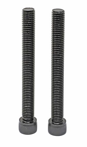 Image of iexcell 2 Pcs M12 x 110mm Thread Pitch 1.75 mm Alloy Steel 12.9 Grade Hex Socket Head Cap Screws Bolts Kit, Black Oxide Finish