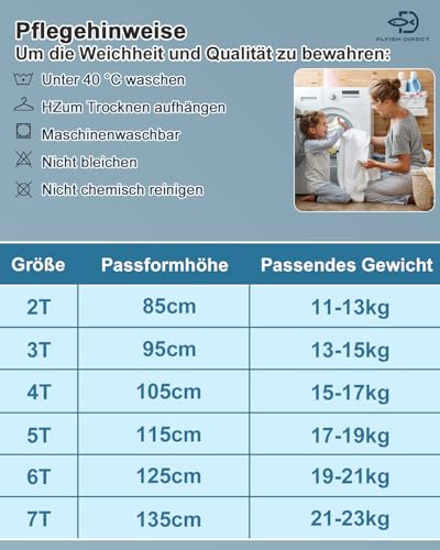 FLYISH DIRECT Töpfchen Trainingshose, Packung mit 10 Töpfchentraining Unterwäsche, 2-9 Jahre Töpfchen-Trainingshosen für Kinder Jungen und Mädchen, 100/3T