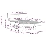 Zoom IMG-1 vidaxl struttura letto in legno Zoom IMG-1 vidaxl struttura letto in legno