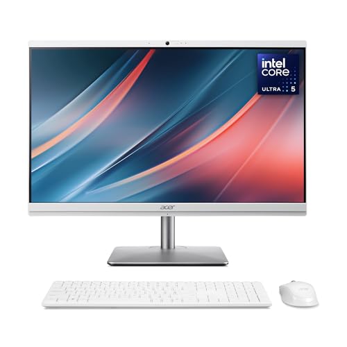 Acer Aspire C24-195ES All-in-One Desktop - Intel Core Ulta 5-125U 16GB 1TB SSD Integrated 23.8 INCH Full HD Windows 11 Whit