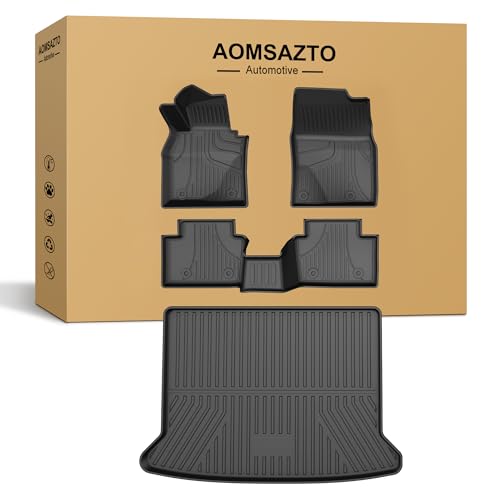 Floor Mats & Cargo Mats Set Fit for Mazda CX-30 2020-2026 All Weather Floor Liners Heavy Duty Car Mats Trunk Liner TPE Heavy Duty Non-Slip Automotive Floor Liners Full Set CX30 Accessories