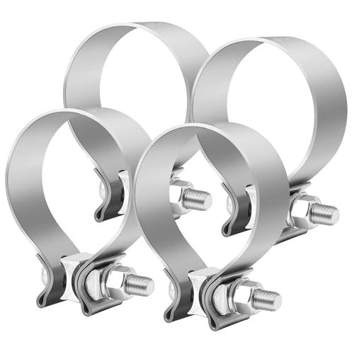 EVIL ENERGY exhaust clamp 2.75 in stainless steel 4 pack