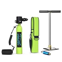 CHIKADIV Mini Tauchflasche mit 0.5 L Tauchflasche zum Mit 5 Bis 10 Minuten Tauchen Sauerstofftank Taucher Set Tauchausrüstung Tragbare Taucher ausrüstung